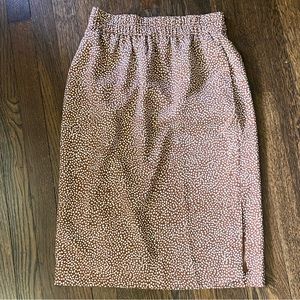 JCrew Factory polka dot paper bag skirt